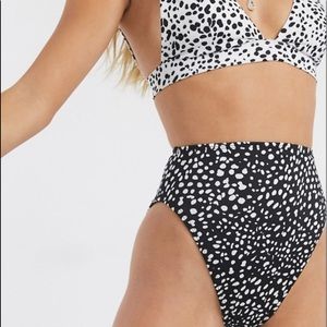 ASOS polka dot bikini bottom